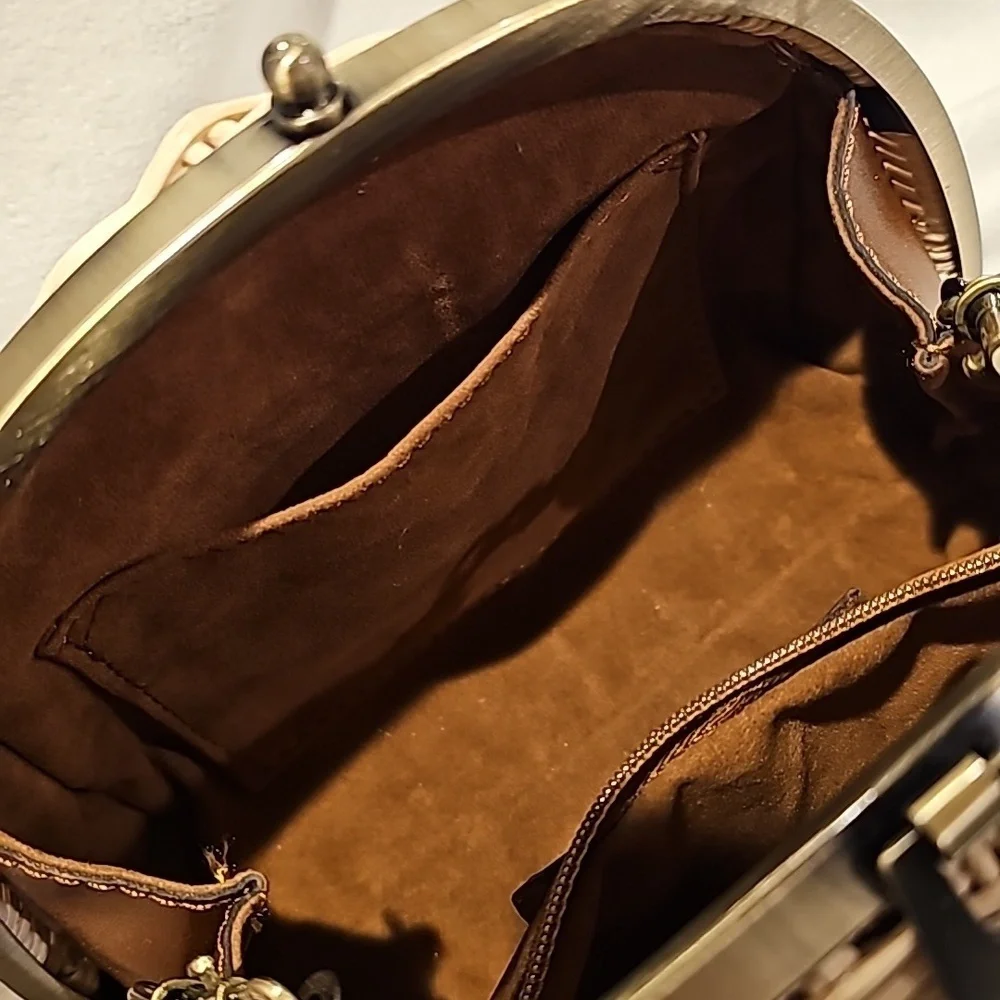 Patricia Nash crossbody wicker bag excellent condition - Picture 8 of 16